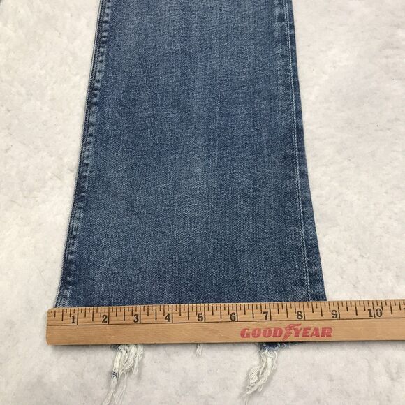 NWT HUDSON Barbara Jean Women 25x34 Hi Rise Bootcut Stretch Sandy Destructed Hem - Picture 11 of 16